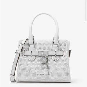 NWT Hamilton Extra-Small Crystal Embellished Denim Satchel ❌Sold OUT online❌
